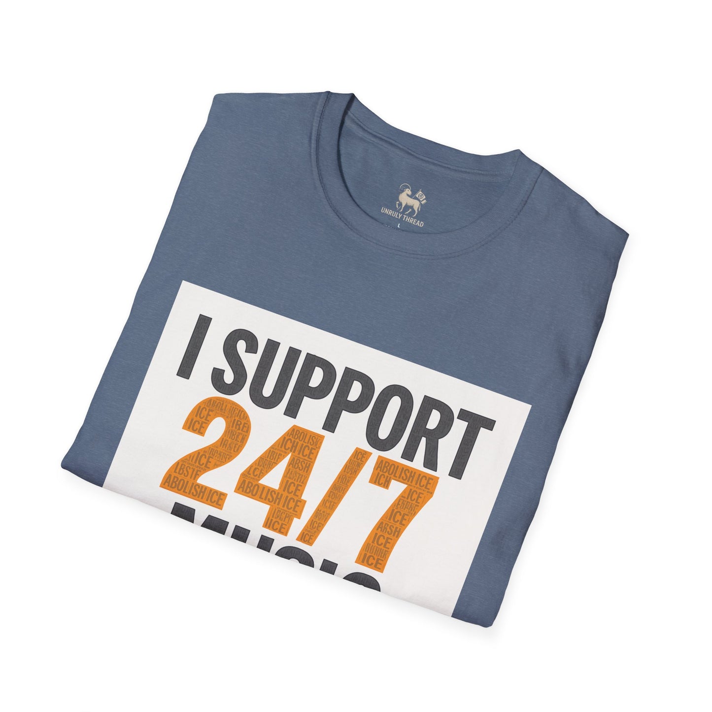 I Support 24/7 Music Festivals | Unisex Softstyle Shirt