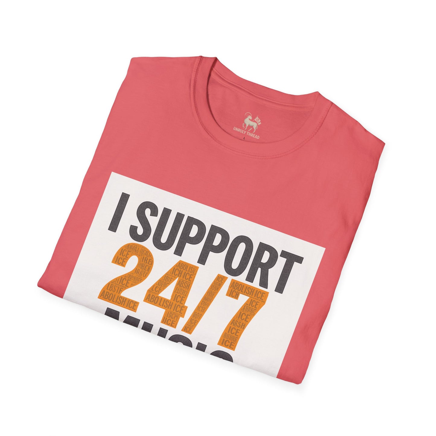 I Support 24/7 Music Festivals | Unisex Softstyle Shirt