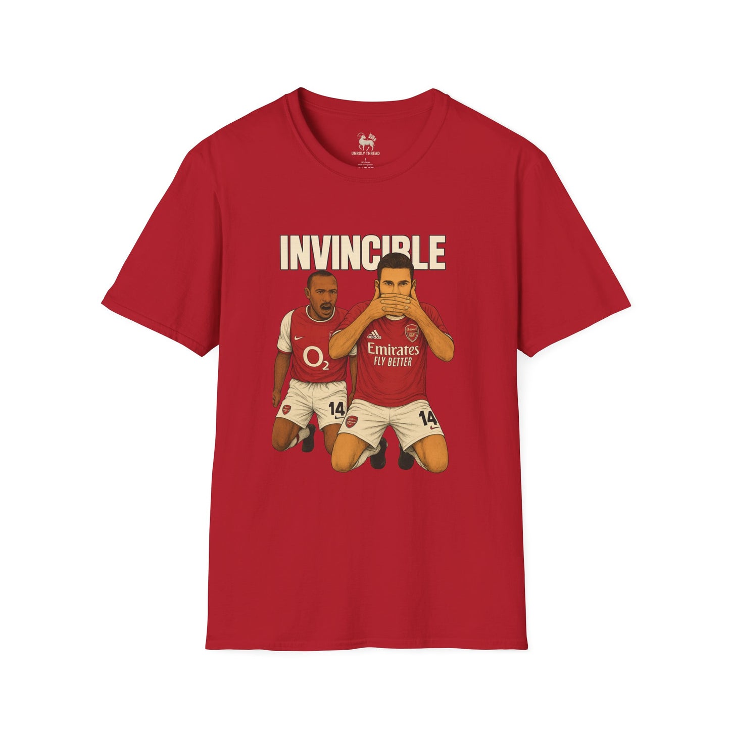 INVINCIBLE: Arsenal Legacy Tee ft. Henry & Gyökeres | Unisex Softstyle Shirt