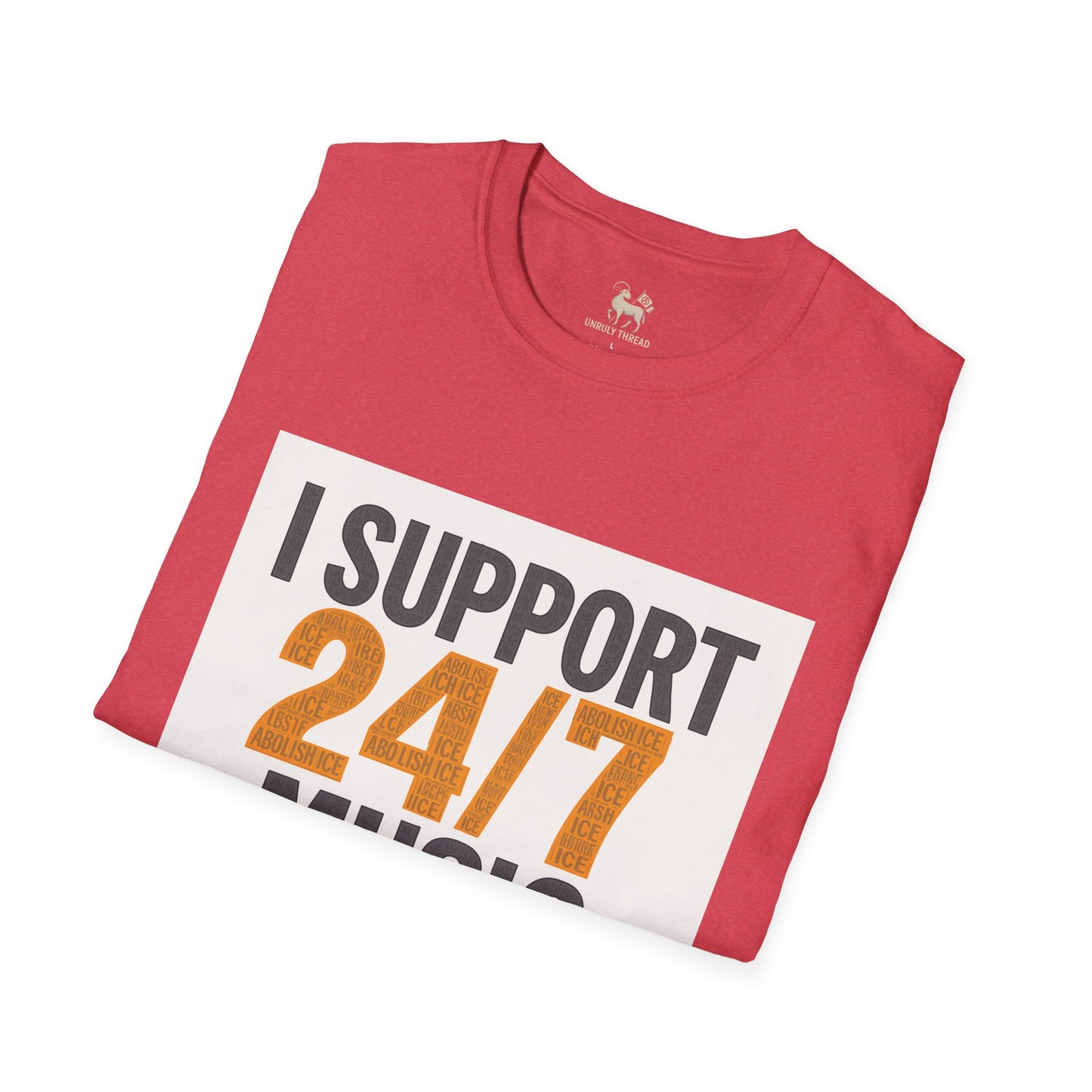 I Support 24/7 Music Festivals | Unisex Softstyle Shirt