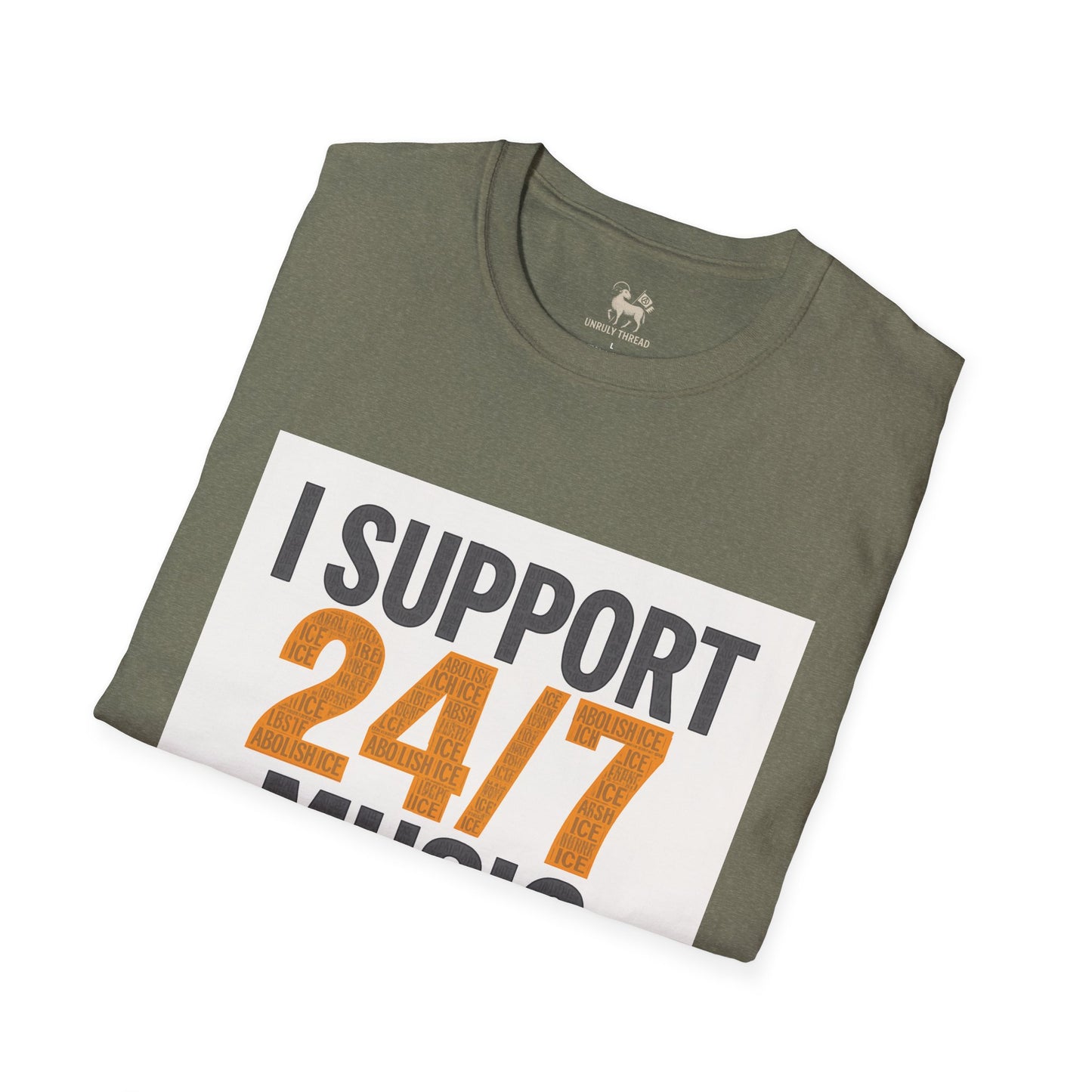 I Support 24/7 Music Festivals | Unisex Softstyle Shirt