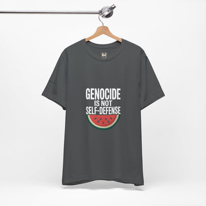 "Genocide Is Not Self-Defense" Palestine Solidarity Shirt | Watermelon Freedom Symbol | Protest Streetwear