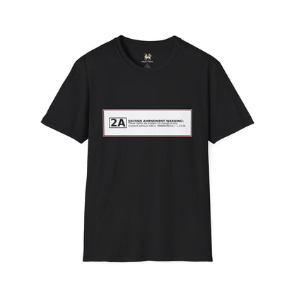 2A* | Second Amendment Warning Label | Minneapolis 1.24.26 | Constitutional Rights Tee