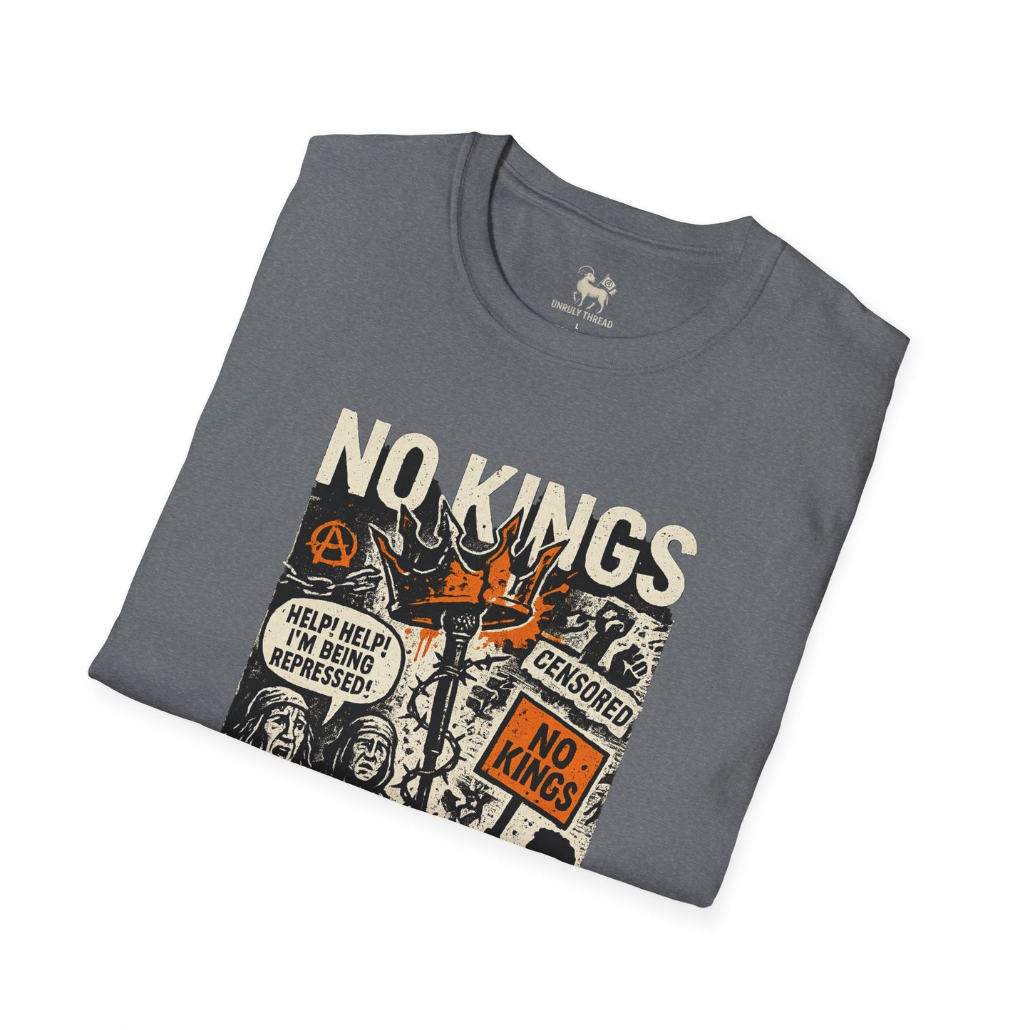 NO KINGS / NO CHAINS– Drop 002 | Unisex Softstyle Protest Shirt