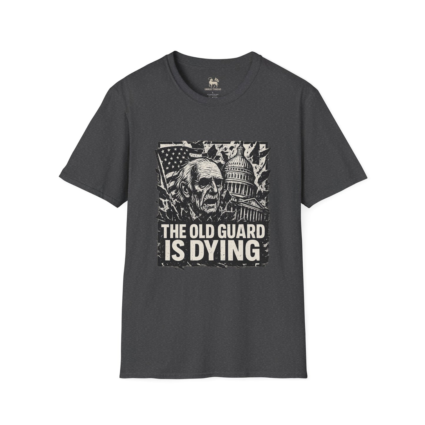 The Old Guard Is Dying– Drop 004 | Unisex Softstyle Protest Shirt