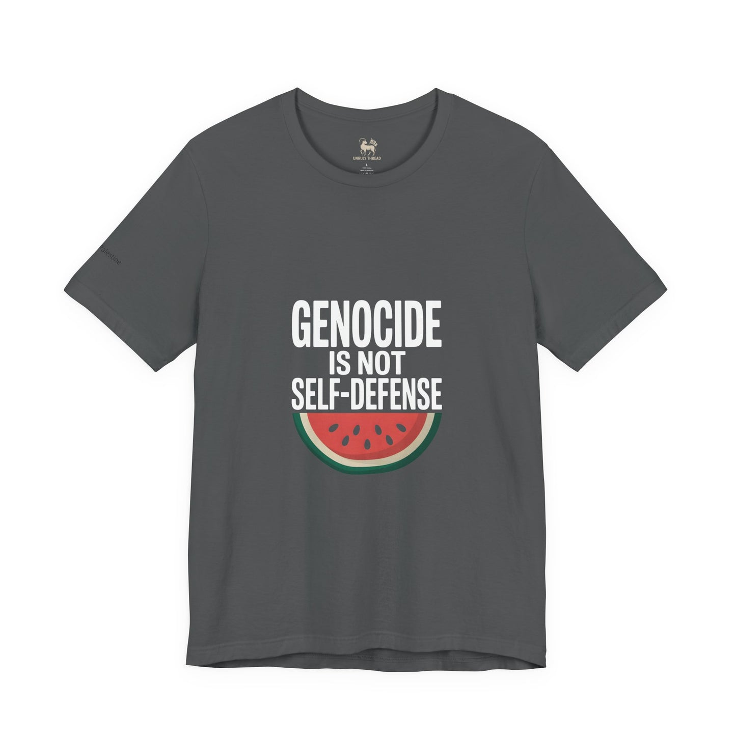 "Genocide Is Not Self-Defense" Palestine Solidarity Shirt | Watermelon Freedom Symbol | Protest Streetwear