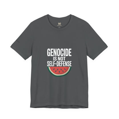 "Genocide Is Not Self-Defense" Palestine Solidarity Shirt | Watermelon Freedom Symbol | Protest Streetwear