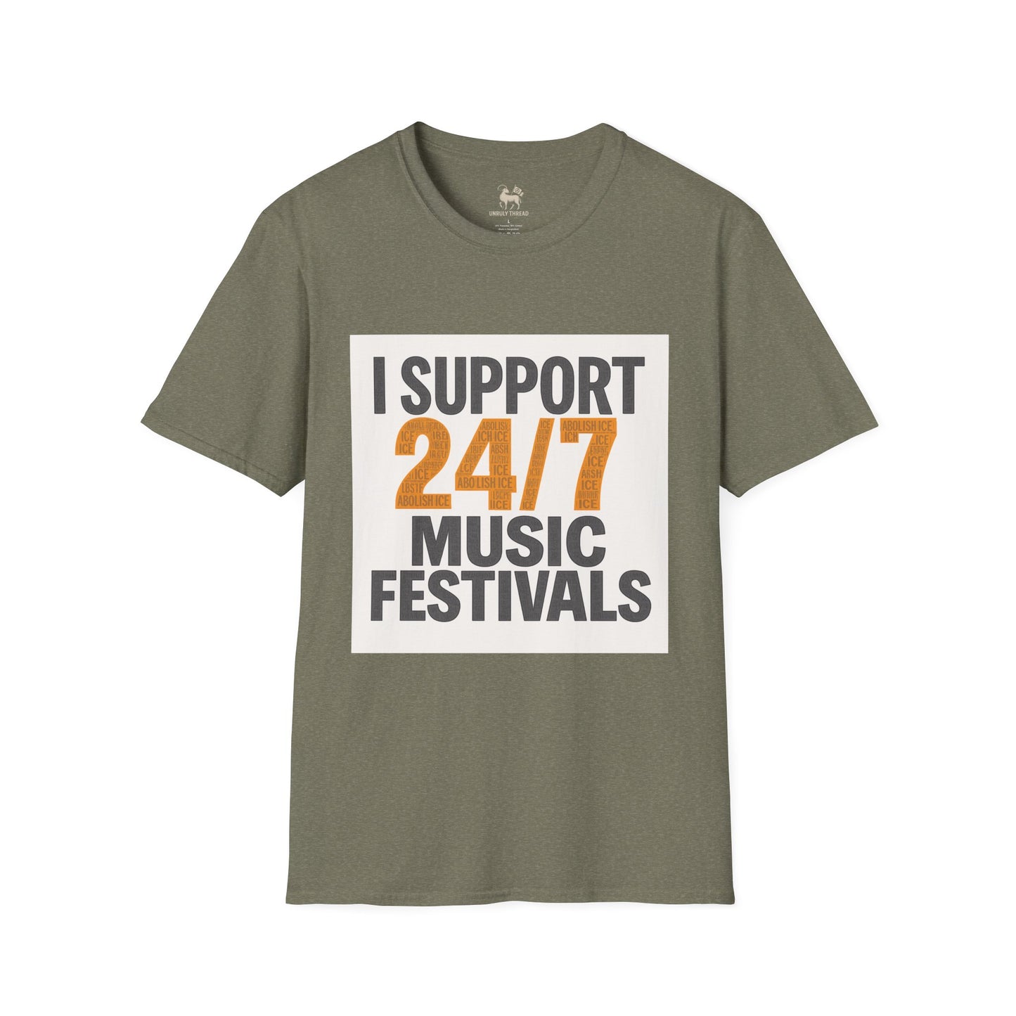 I Support 24/7 Music Festivals | Unisex Softstyle Shirt