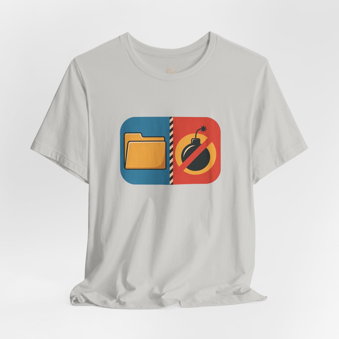 Drop the Files, Not Bombs — Minimal Icon Tee
