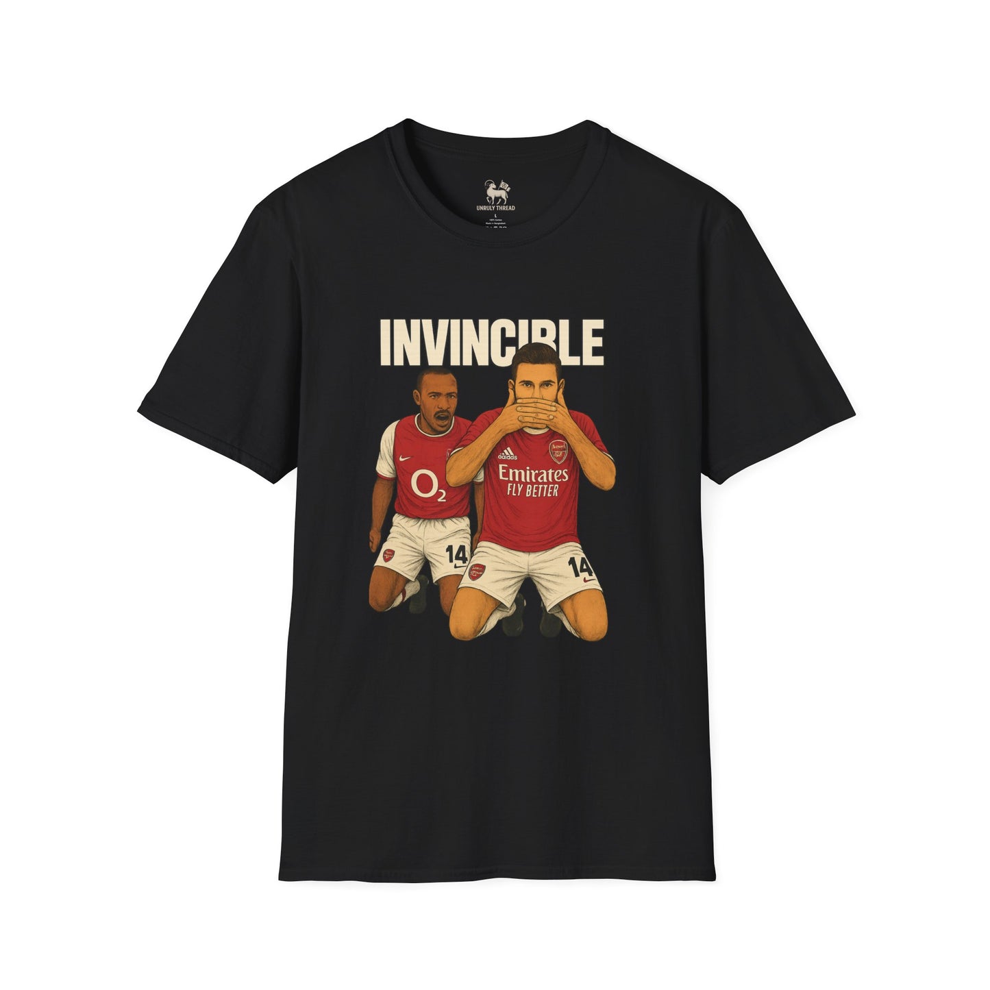 INVINCIBLE: Arsenal Legacy Tee ft. Henry & Gyökeres | Unisex Softstyle Shirt