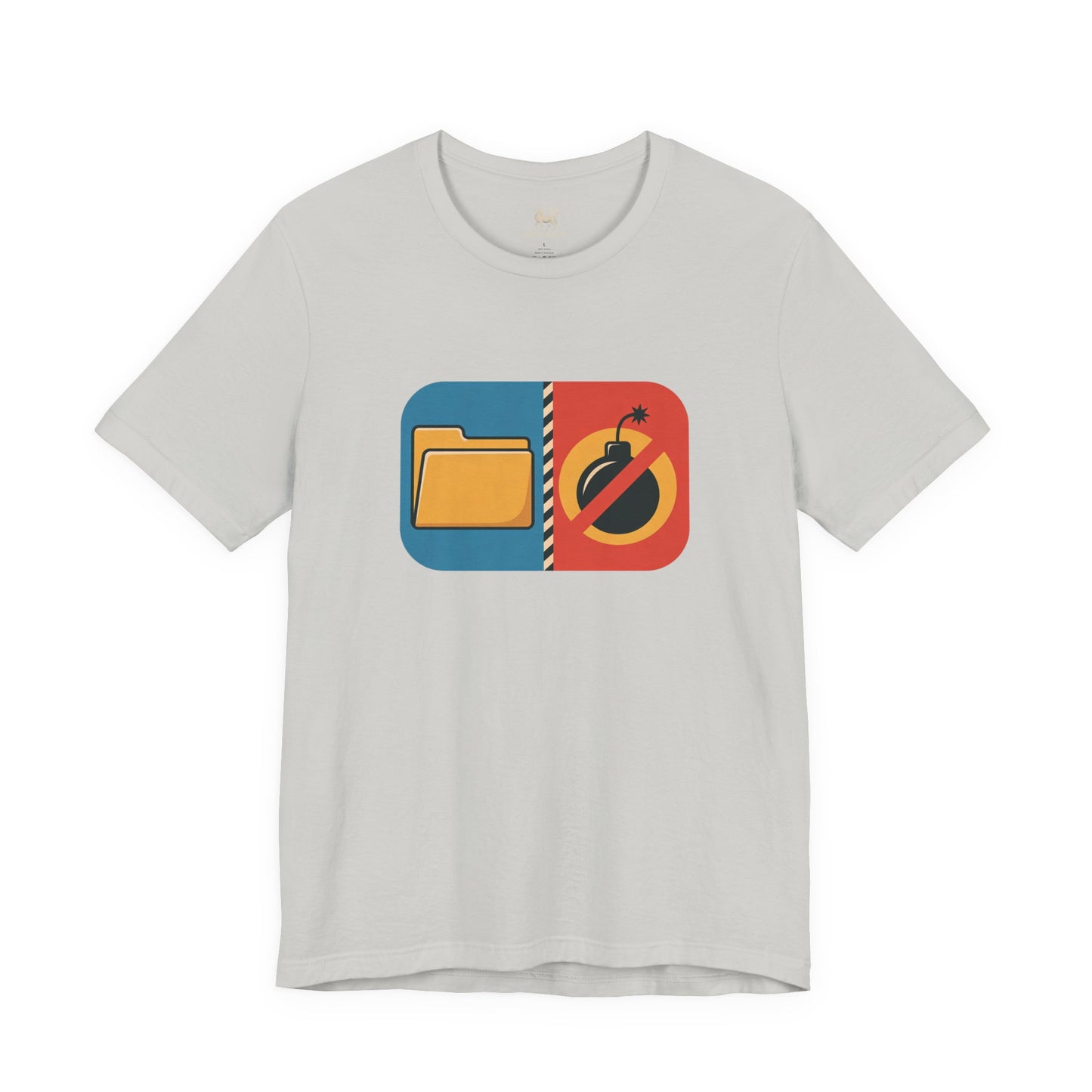 Drop the Files, Not Bombs — Minimal Icon Tee