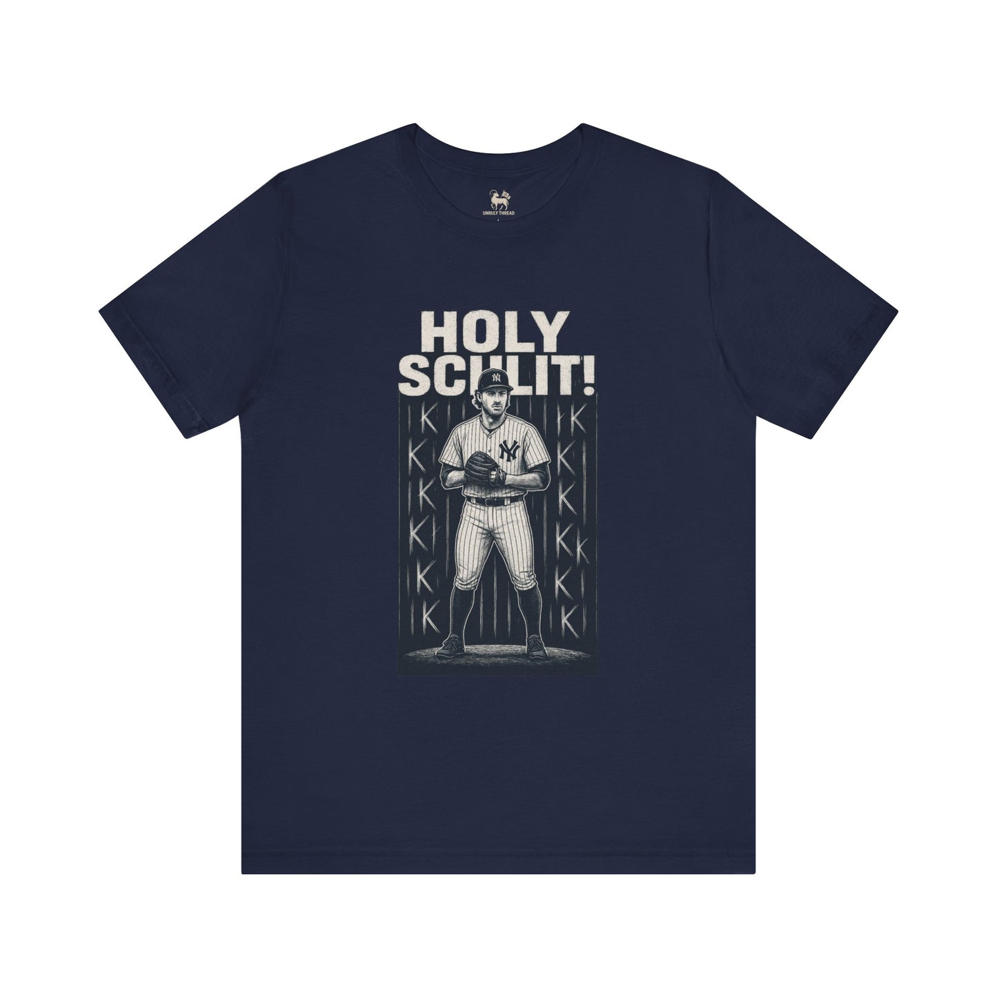 Holy Schlit! — Cam Schlittler 12K Bronx Tee (Navy)