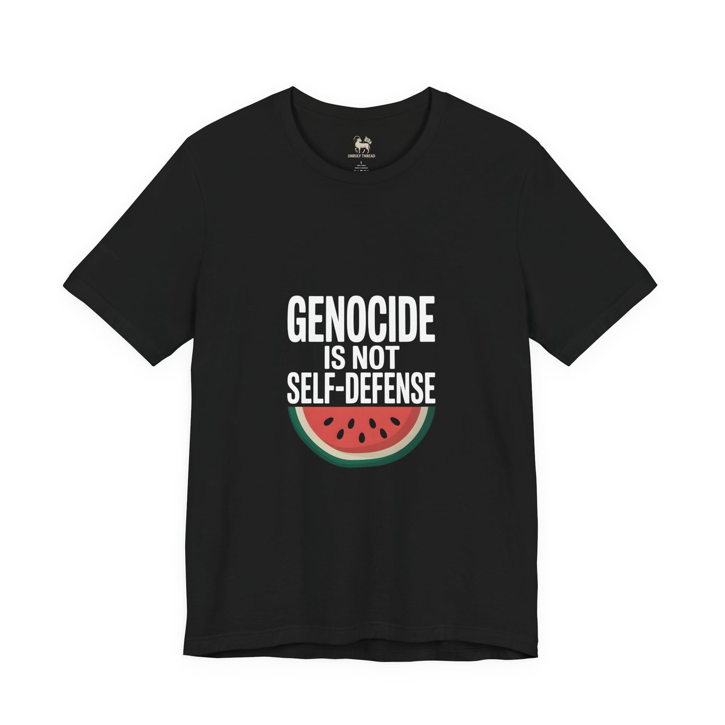 "Genocide Is Not Self-Defense" Palestine Solidarity Shirt | Watermelon Freedom Symbol | Protest Streetwear