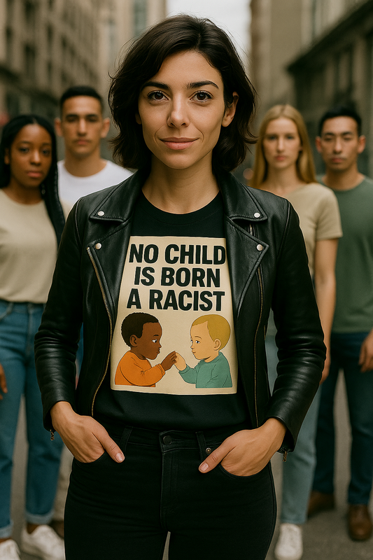 No Child Is Born A Racist  | Unisex Softstyle Protest Shirt
