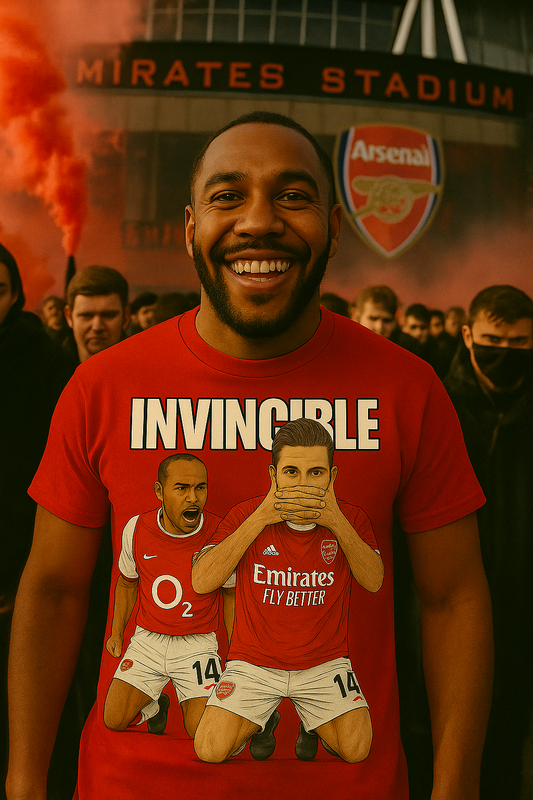 INVINCIBLE: Arsenal Legacy Tee ft. Henry & Gyökeres | Unisex Softstyle Shirt
