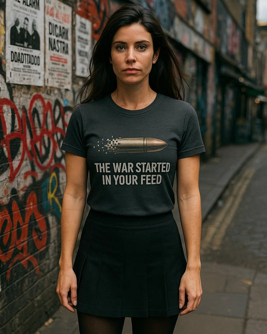 It Started In Your Feed  | Unisex Jersey Short Sleeve T-Shirt, Thought-Provoking Apparel