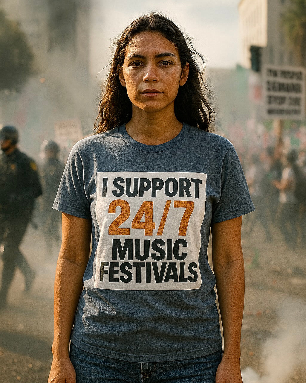 I Support 24/7 Music Festivals | Unisex Softstyle Shirt