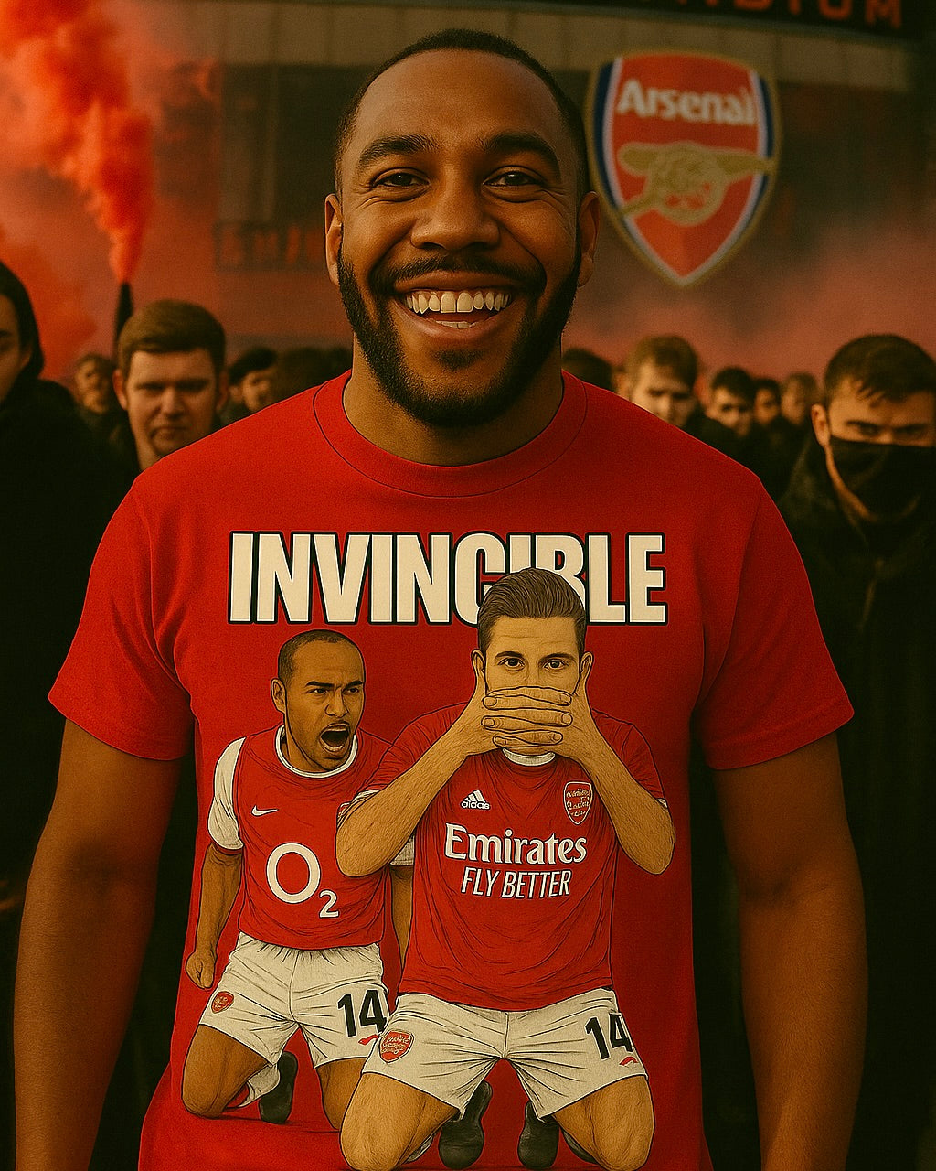 INVINCIBLE: Arsenal Legacy Tee ft. Henry & Gyökeres | Unisex Softstyle Shirt