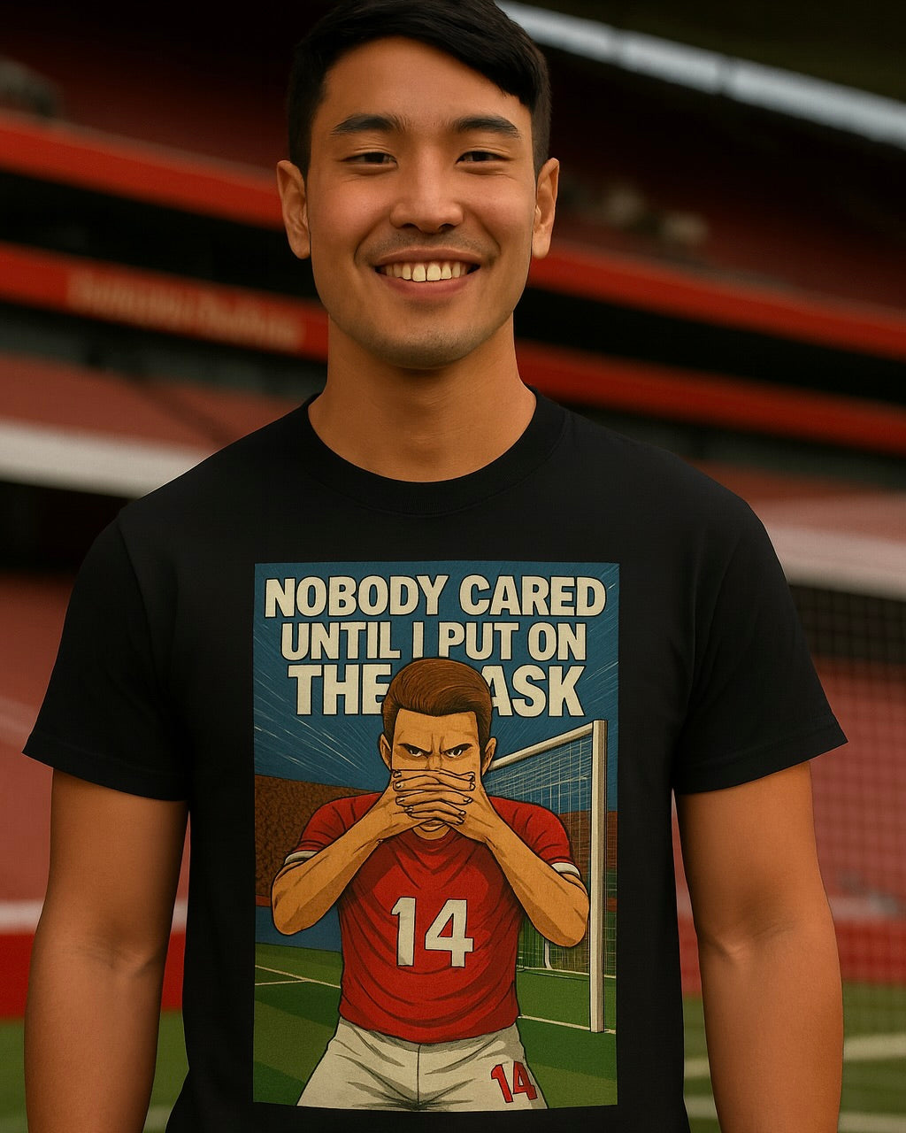 The Masked Arrival – Arsenal No.14 Energy Tee | Unisex Softstyle Shirt