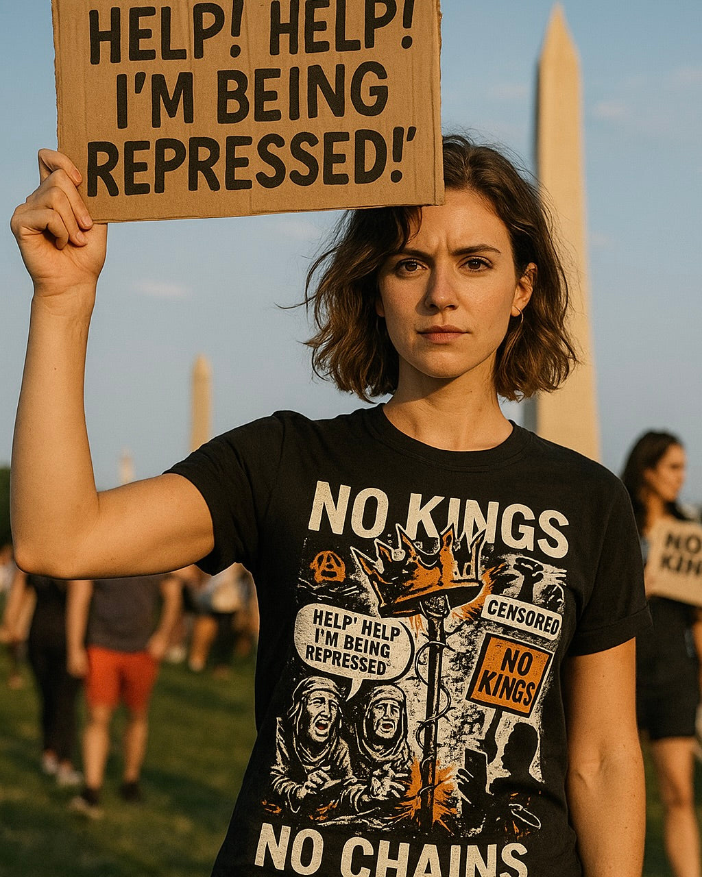 NO KINGS / NO CHAINS– Drop 002 | Unisex Softstyle Protest Shirt