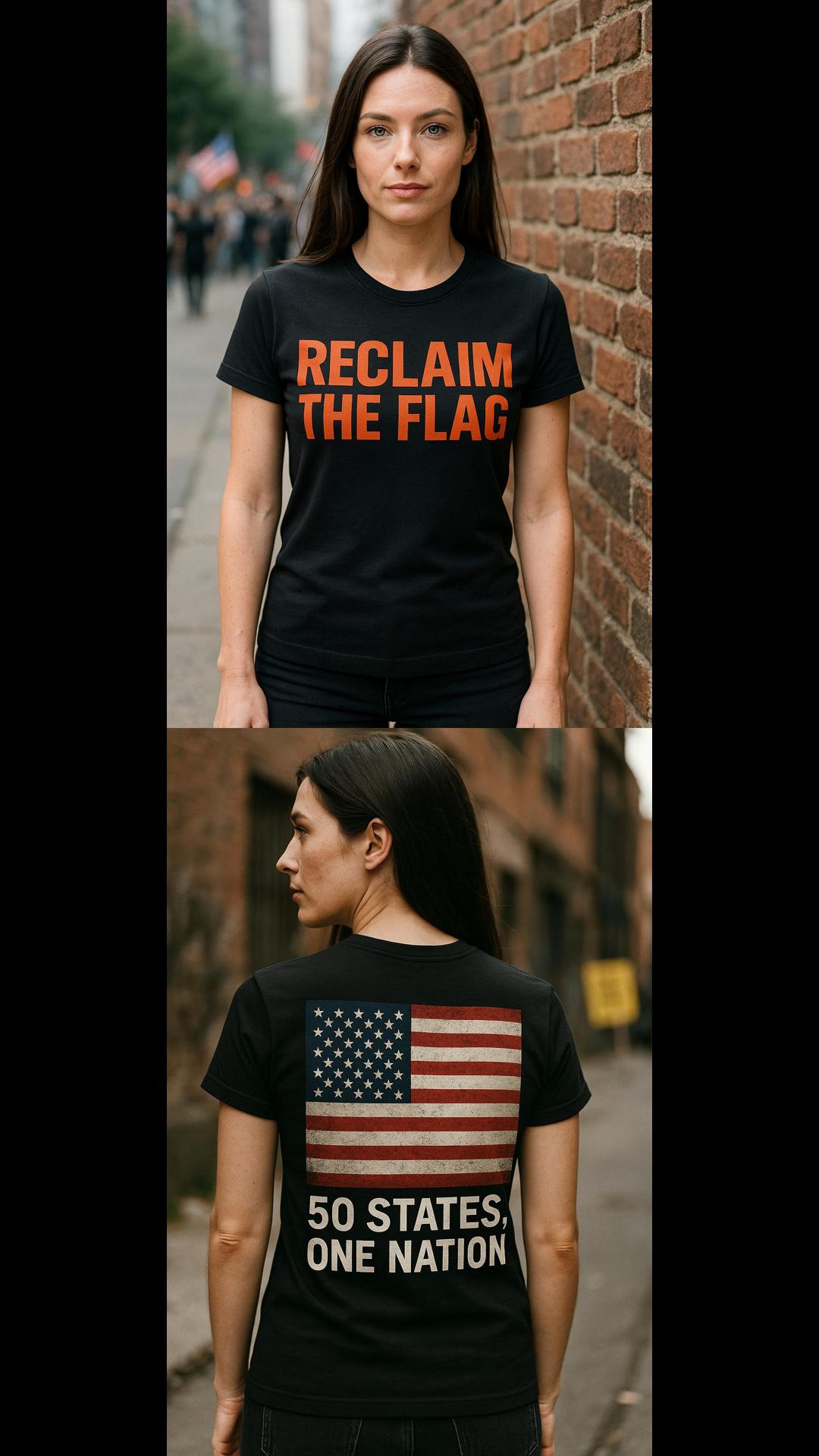 Reclaim the Flag | 50 States One Nation, Casual Wear, Gift, Vintage Style, American Pride