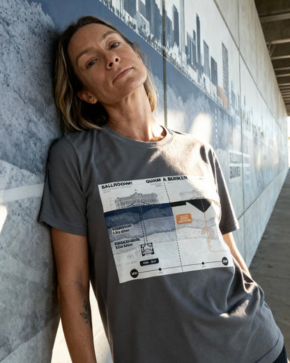 BALLROOM & BUNKER | Architectural Infographic Tee – Unisex Protest Shirt | Streetwear Washington D.C. Edition