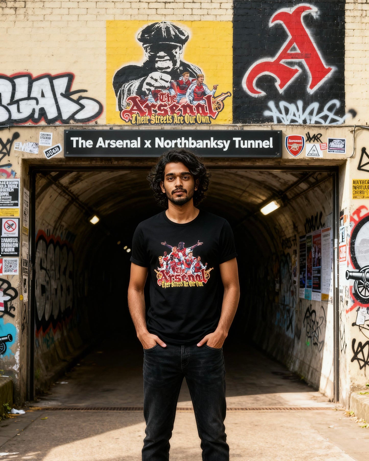 The Arsenal Tifo | “These Streets Are Our Own” | Unruly Sport Ultra Artwork Tee