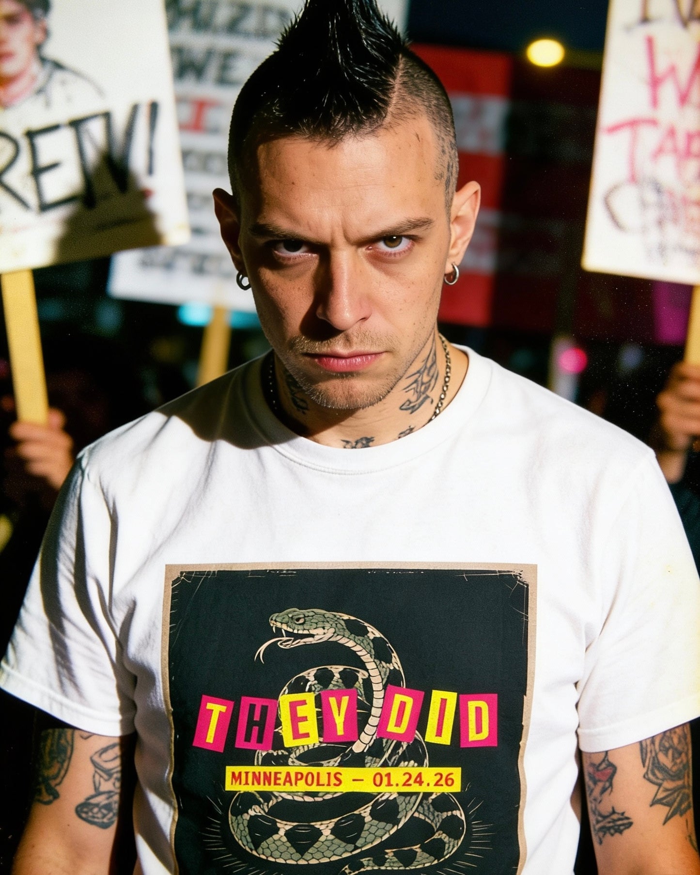 THEY DID | Minneapolis 01.24.26 | Gadsden Snake 2A Tee