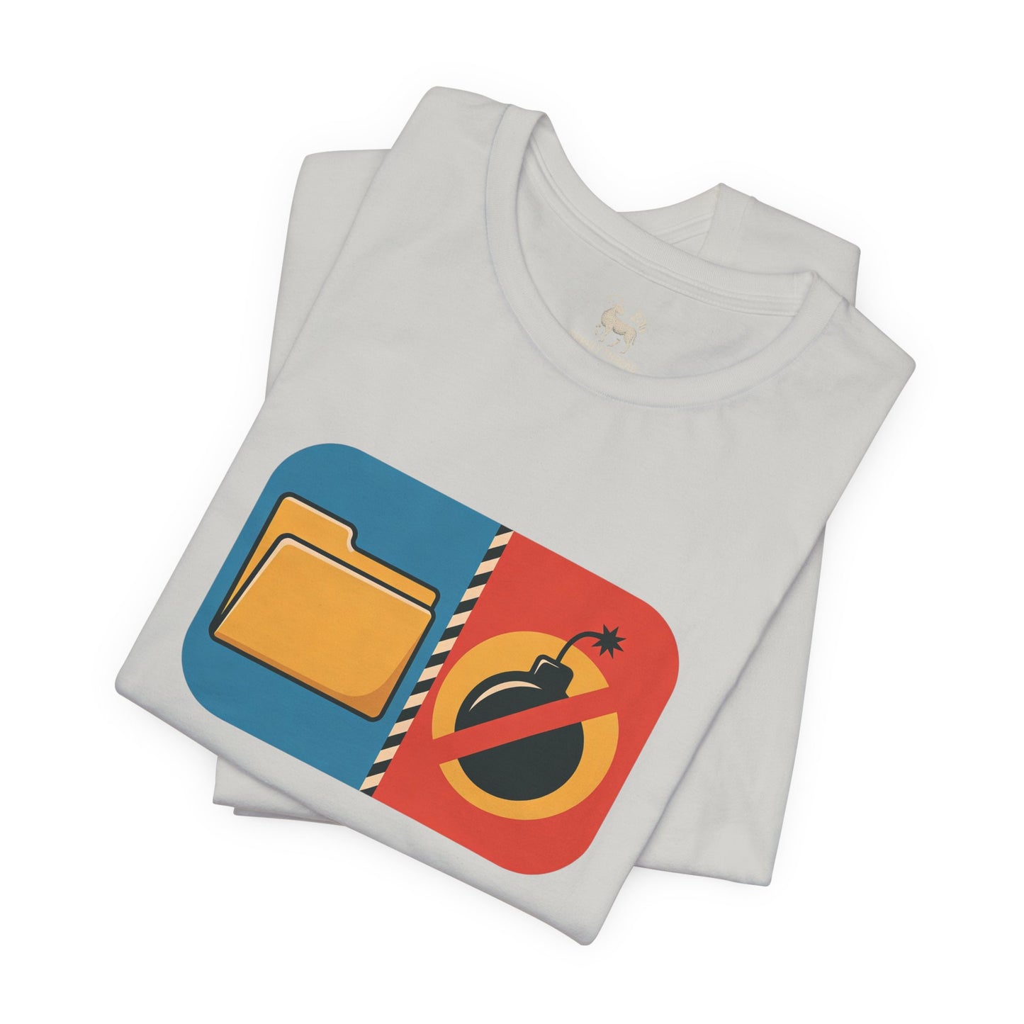 Drop the Files, Not Bombs — Minimal Icon Tee