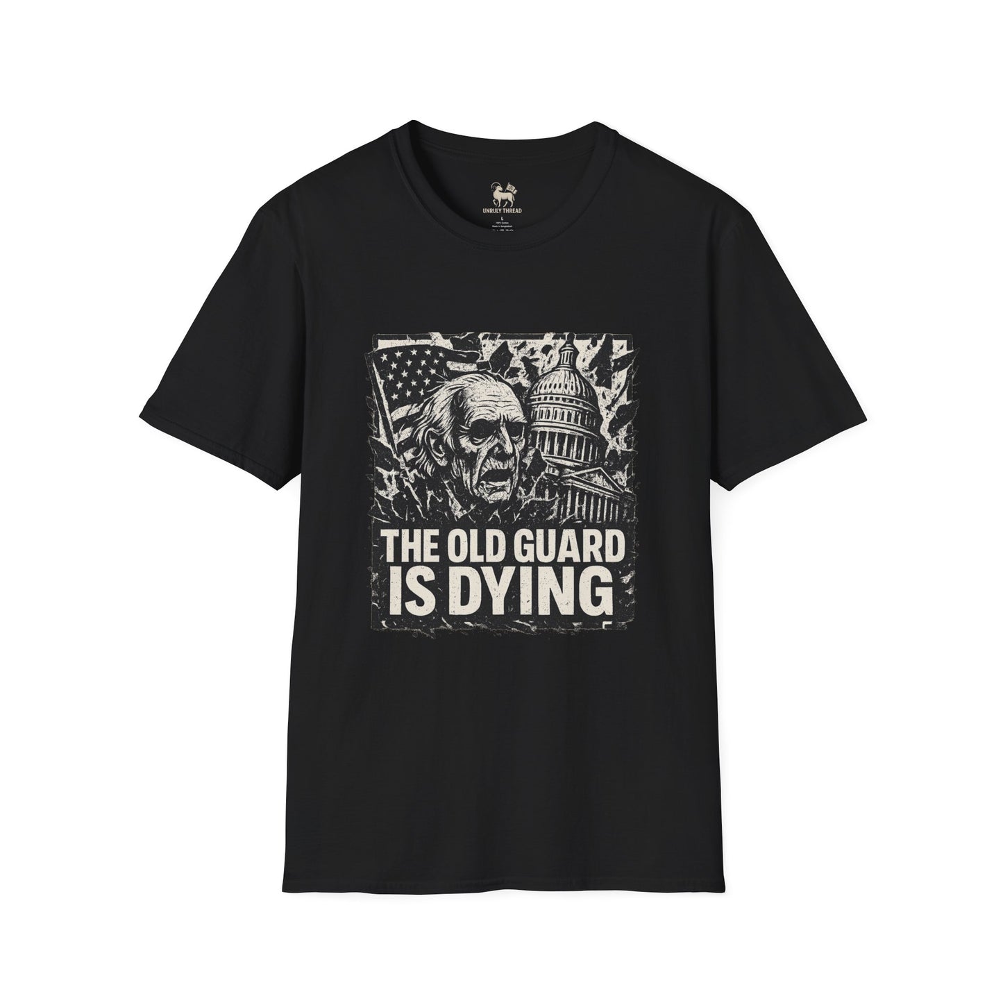 The Old Guard Is Dying– Drop 004 | Unisex Softstyle Protest Shirt