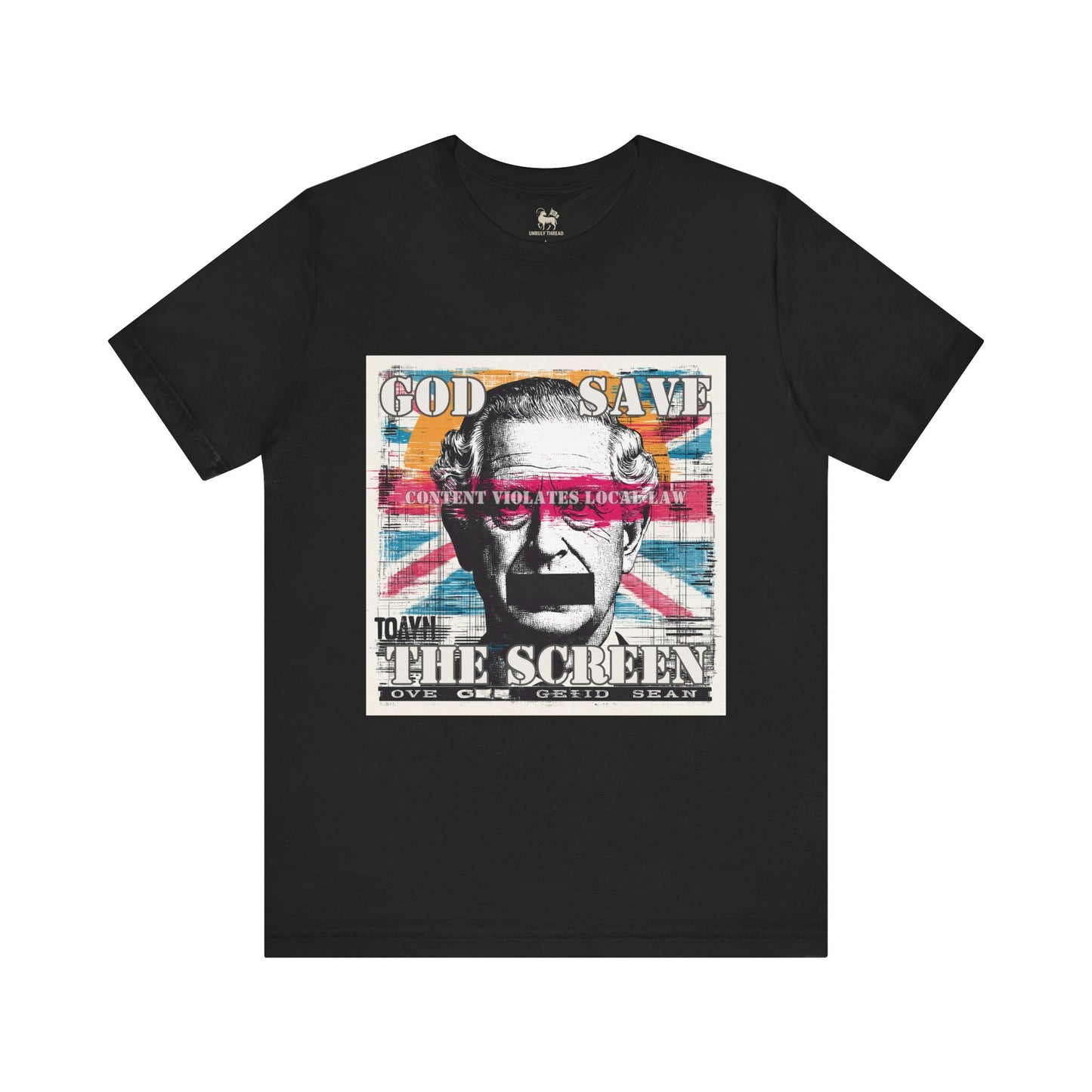 God Save The Screen – Protest Tee (UK Online Safety Act Edition) | Unisex Jersey Short Sleeve T-Shirt, Thought-Provoking Apparel