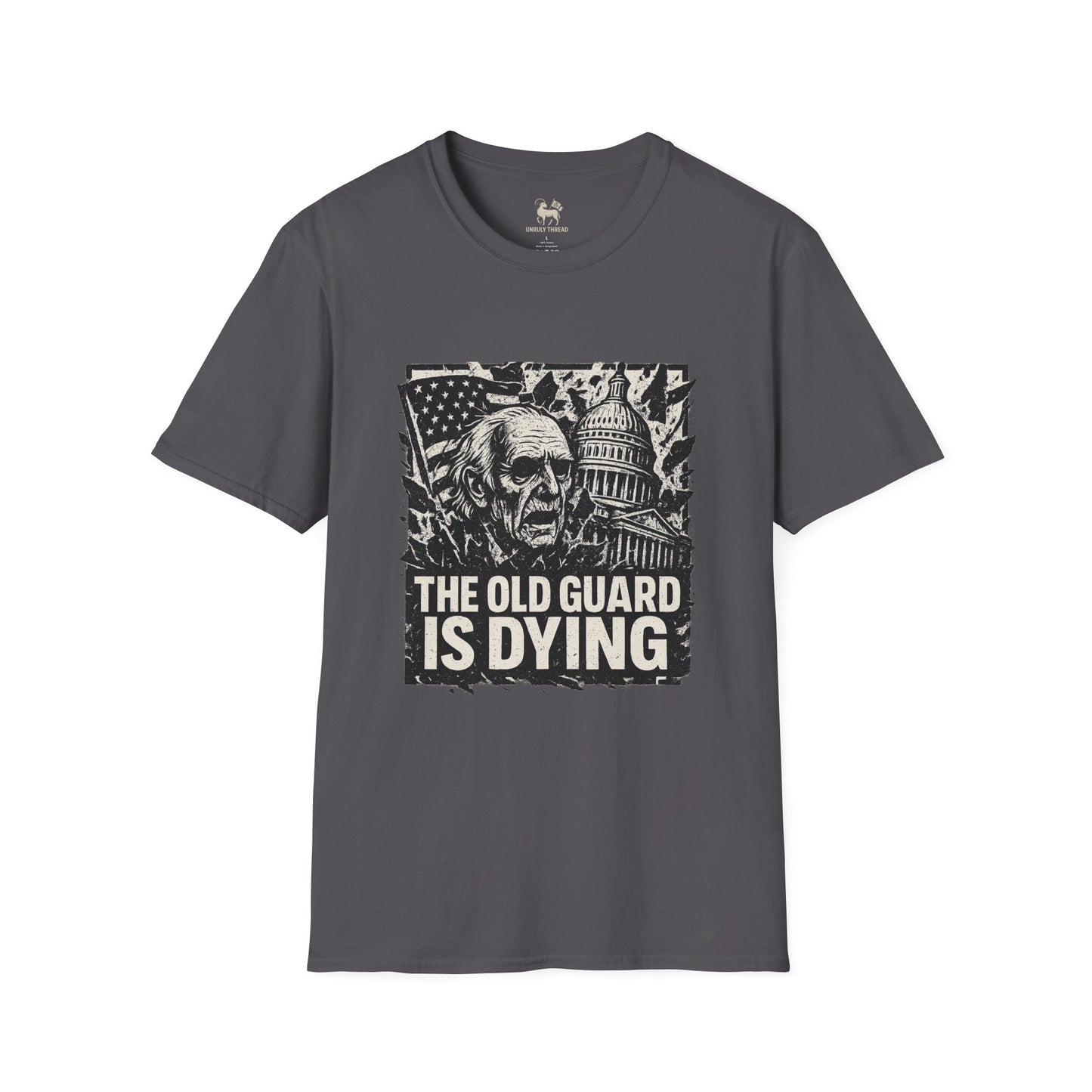 The Old Guard Is Dying– Drop 004 | Unisex Softstyle Protest Shirt