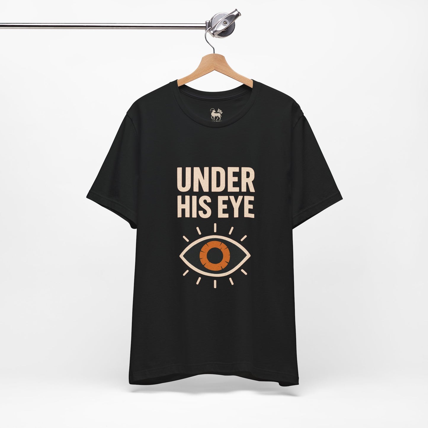 Under His Eye  | Unisex Jersey Short Sleeve T-Shirt, Thought-Provoking Apparel