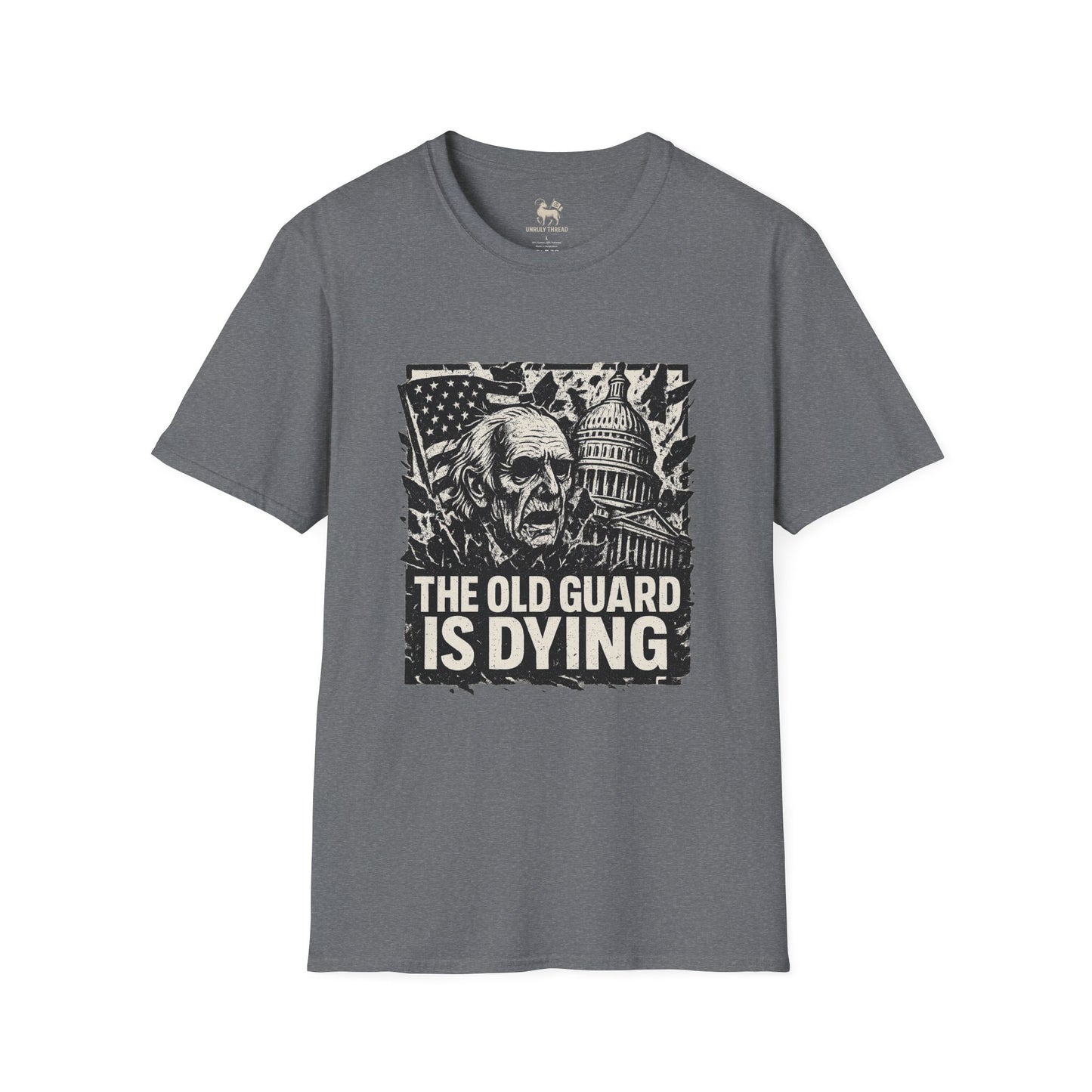 The Old Guard Is Dying– Drop 004 | Unisex Softstyle Protest Shirt