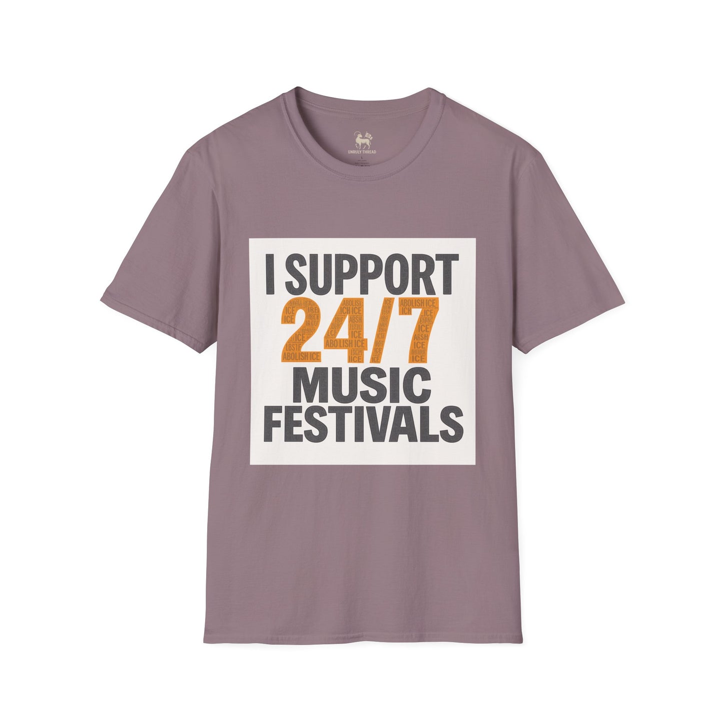 I Support 24/7 Music Festivals | Unisex Softstyle Shirt