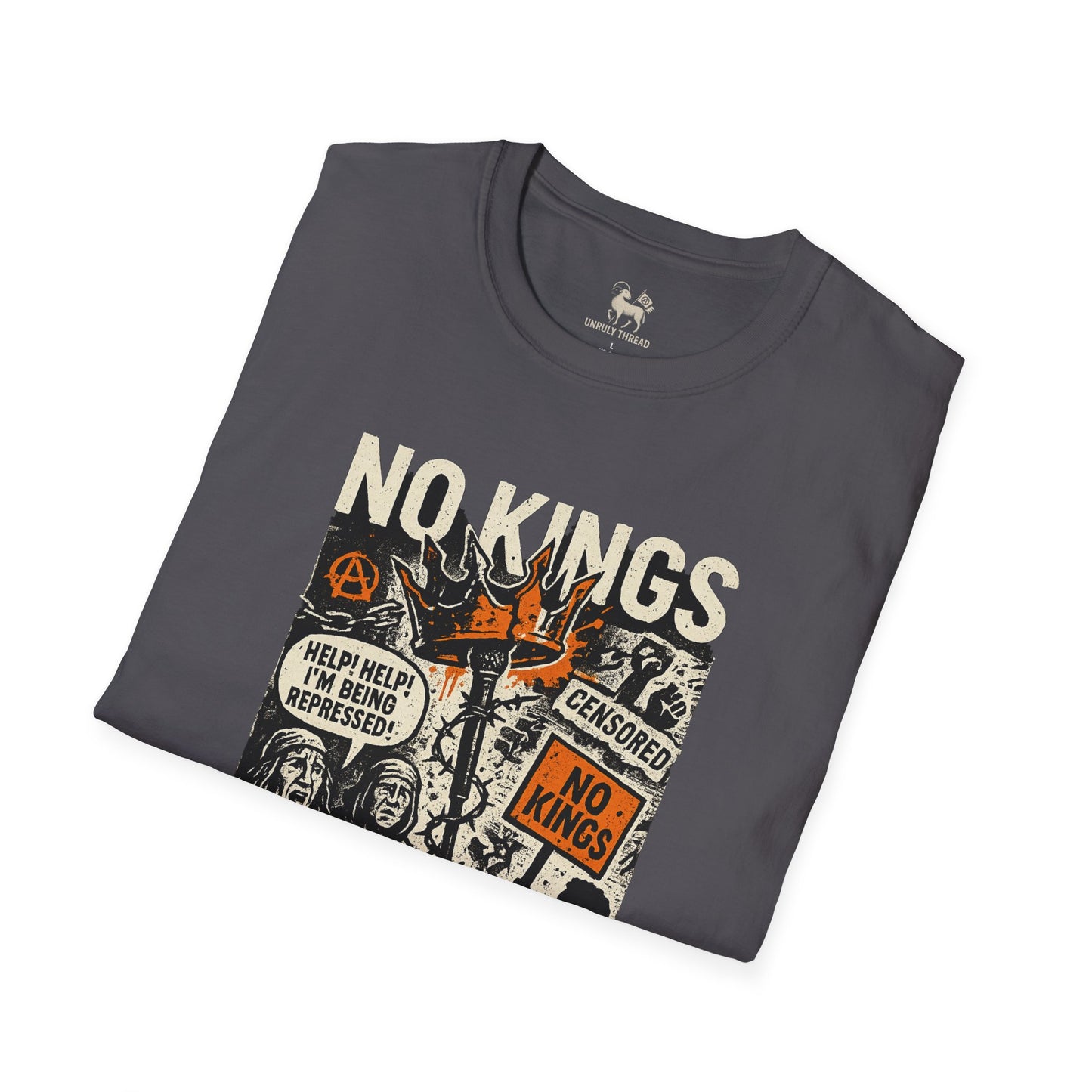 NO KINGS / NO CHAINS– Drop 002 | Unisex Softstyle Protest Shirt