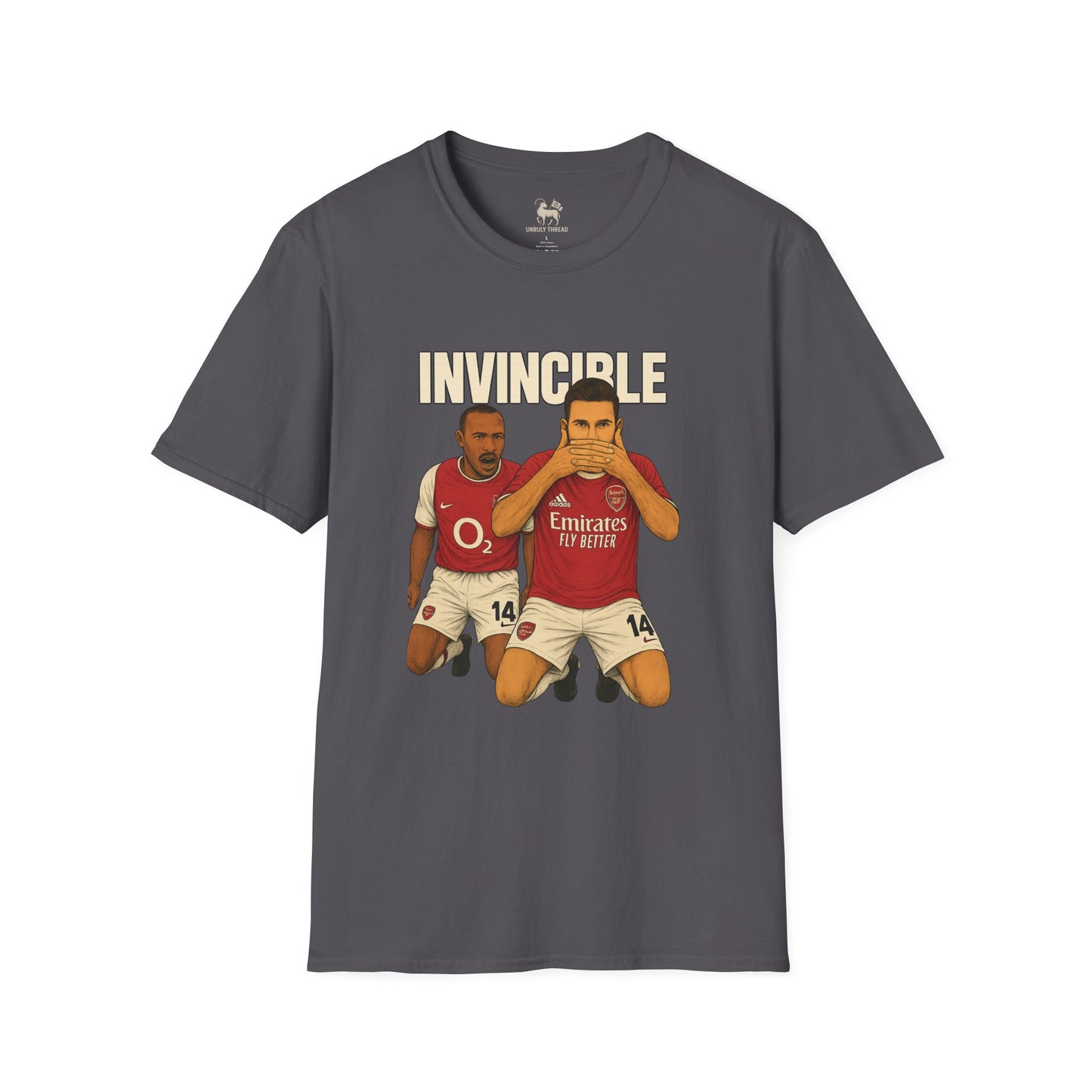 INVINCIBLE: Arsenal Legacy Tee ft. Henry & Gyökeres | Unisex Softstyle Shirt