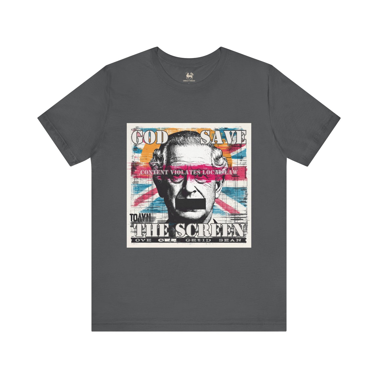God Save The Screen – Protest Tee (UK Online Safety Act Edition) | Unisex Jersey Short Sleeve T-Shirt, Thought-Provoking Apparel